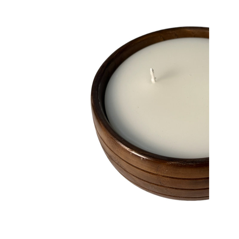Wood Tabletop Candlestick