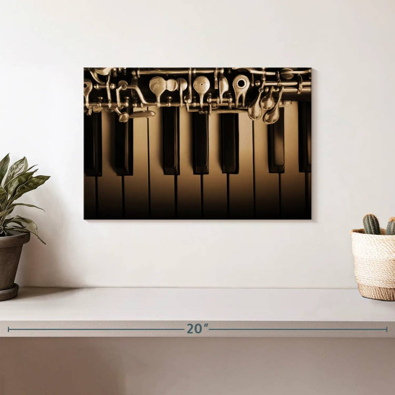 Abarca hautbois et piano, H 8 po x l 12 po