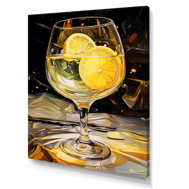 " Goblets Glow ", 32" H x 16" W x 1" D, Wrapped Canvas