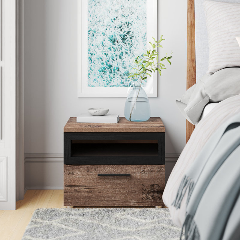Ellesborough 52cm W Manufactured Wood Bedside Table