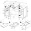 Bureau à 4 tiroirs Rayna-167706200