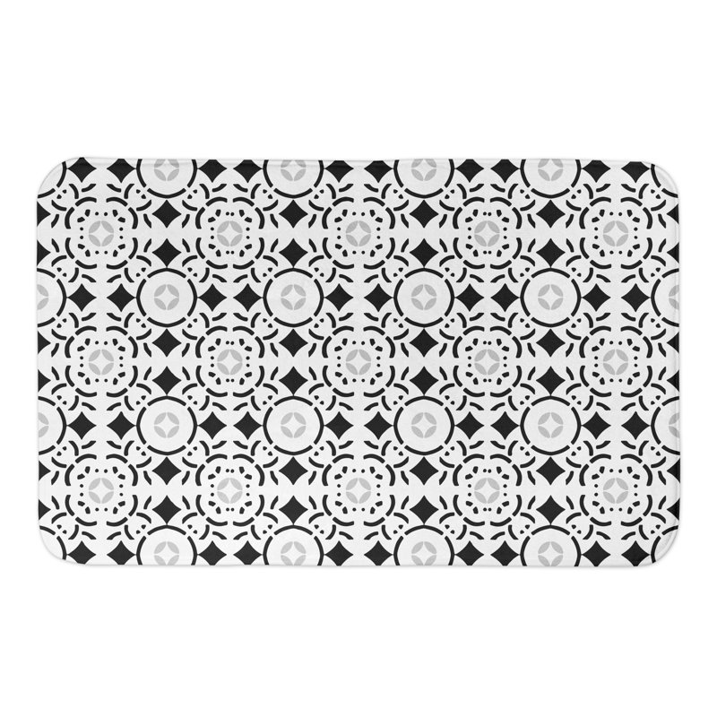 Non-Slip Bath Rug, Black