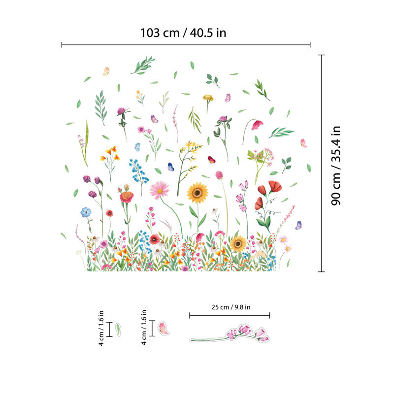 Plants & Flowers Window Decal