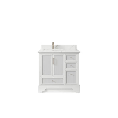 Meuble-lavabo simple 36 po avec plateau Alys