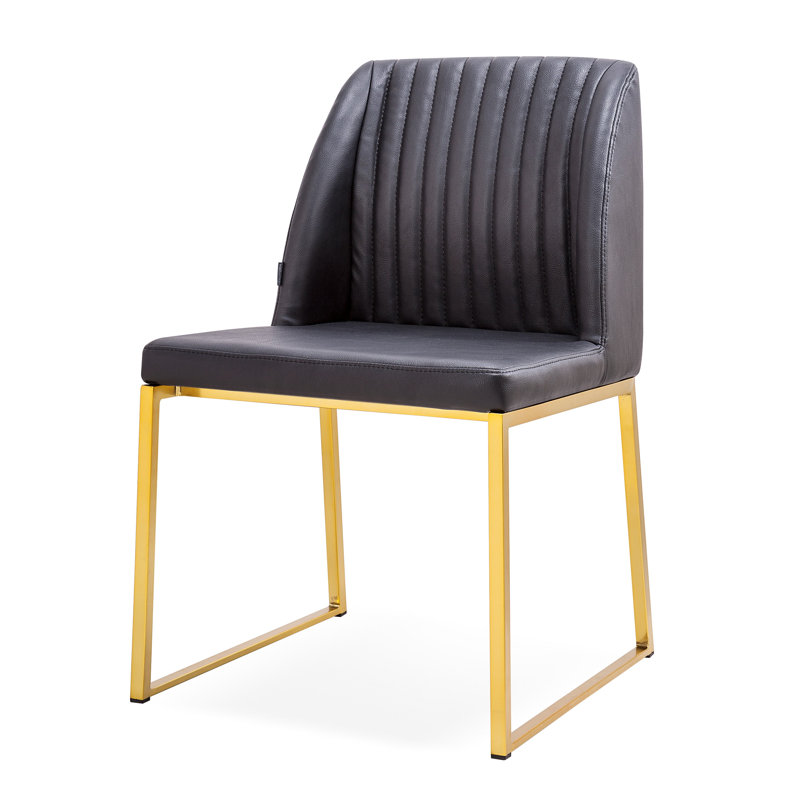 Chaise d'appoint Daphne, Noir / or