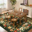 Tapis floral lavable 5 pi x 7 pi Garvee-1730889639