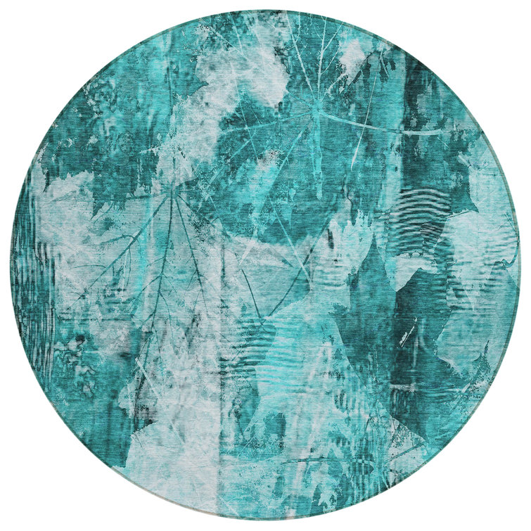 Fellsmere Washable Abstract Indoor / Outdoor Rug