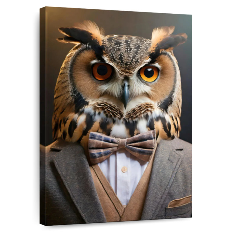 Brampt An Owl Portrait, 36" H x 24" W