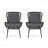 2-Piece Set Patio Chair Mccaskill With Cushions-989860289