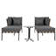 144 cm Long Double Chaise with Cushions and with Table-1400698119