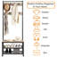 Iron Freestanding 9 - Hook Coat Rack-1828147961
