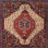 Tapis rouge à motif sud-ouest