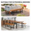 Banc d'extérieur en bois de peuplier-1193947061