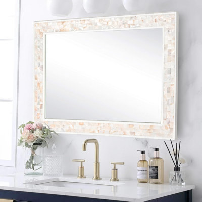 Miroir de salle de bain blanc