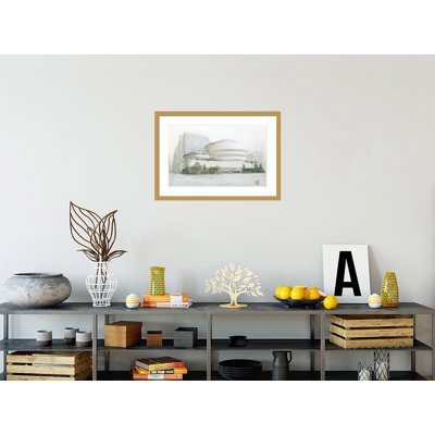 «Solomon R. Guggenheim Museum New York NY» par Frank Lloyd Wright, impression giclée encadrée