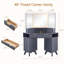 Meuble-lavabo de coin cannelé l 47,3 po-994820701