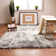 Diller Gray Faux Sheepskin Fur Machine Washable Shag Fluffy Area Rug