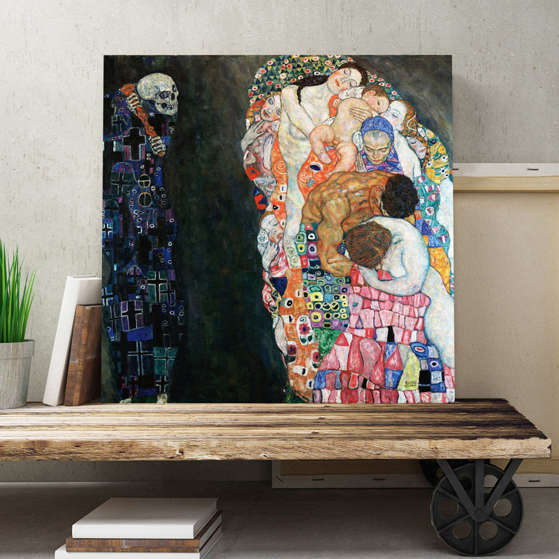 Gustav Klimt - Wrapped Canvas Painting, 76cm H x 76cm W