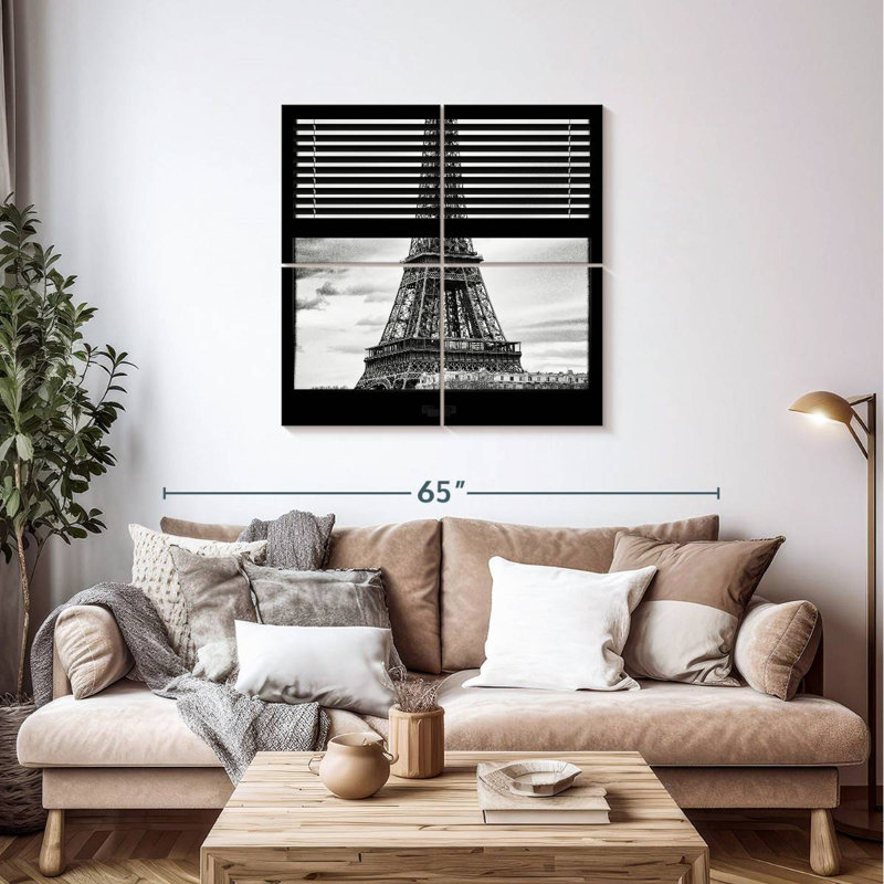 Nicci Eiffel Through The Blinds, 38" H x 38" W