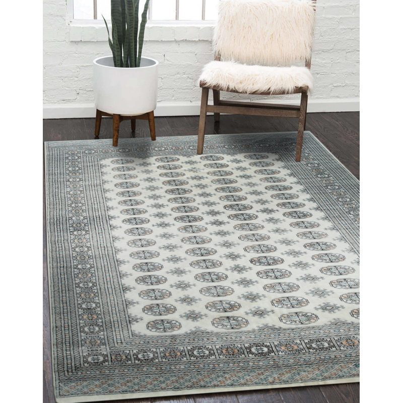 Tapis beige rustique Nina, Rectangulaire 4 pi x 6 pi