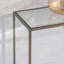 Sandlin 110cm Glass Top Console Table