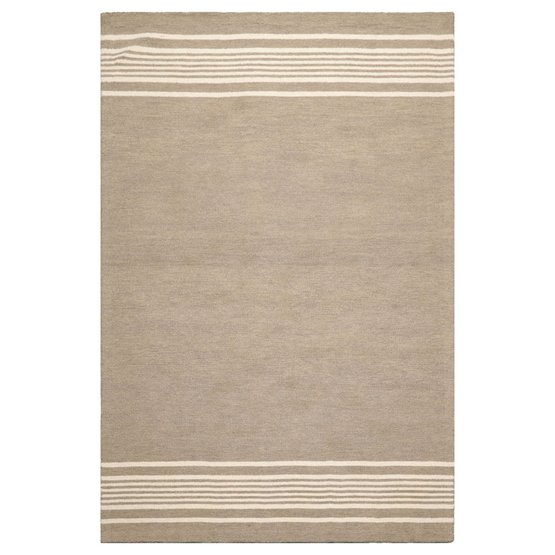 Modern Minimalist Wool Oriental Area Rug in Multi Sizes Moss Hand Tufted, Rectangle 5' x 8'