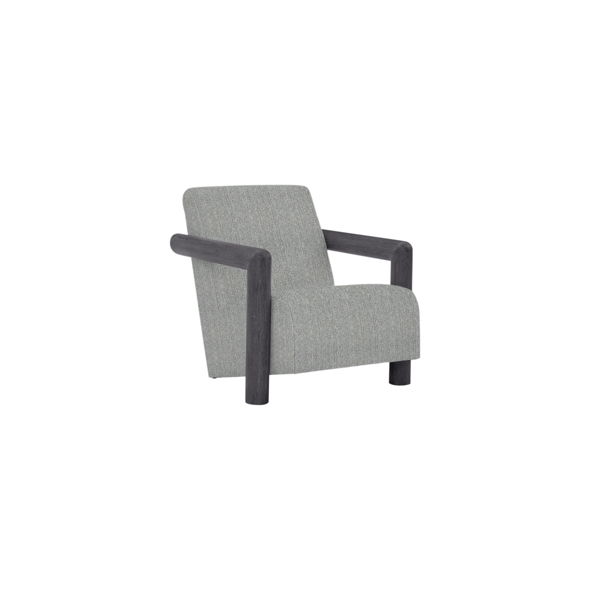 Mara Patio Chair with Cushions, Light Grey/Dark Grey Linen 6032-110, Flint Gray