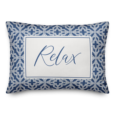  Housse de coussin rectangulaire et insert Relax Quatrefoils
