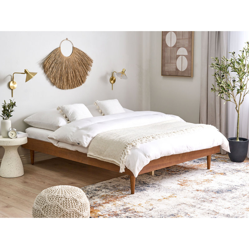 Rajrani Solid Wood Bed, EU Double (145 x 204 cm)