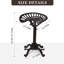 Tabouret de bar Tractor-Tabouret de bar industriel rustique-Tabouret pivotant en fonte de style campagnard - Hauteur réglable du comptoir - 22,05 à 27,95 po (rouille)-1609067122