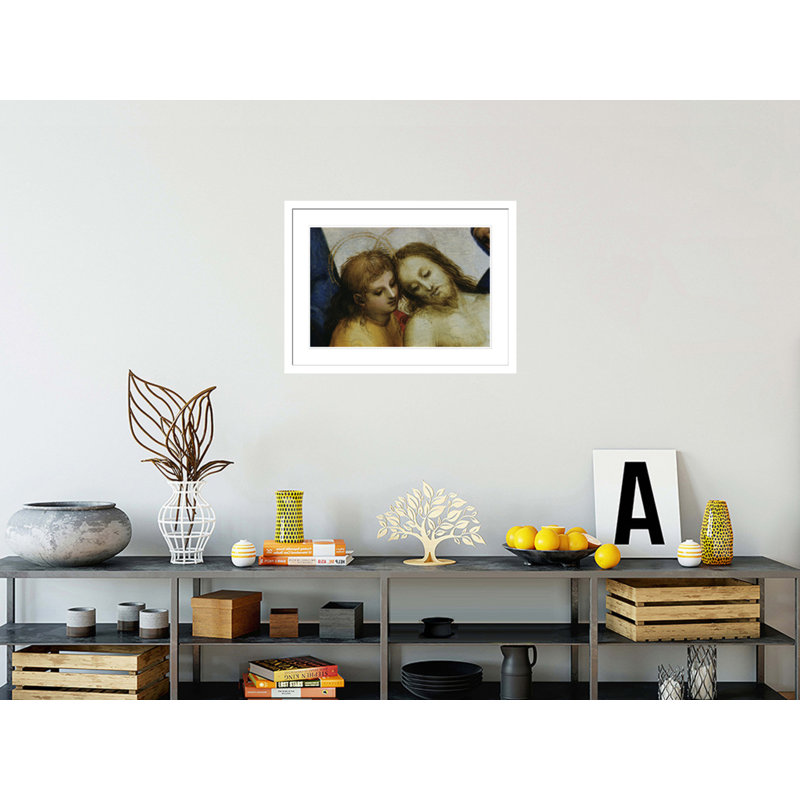 «Détail de Jésus et Saint Nicodème de Pieta» par Raphael, impression giclée encadrée, H 16,43 po x l 21,75 po