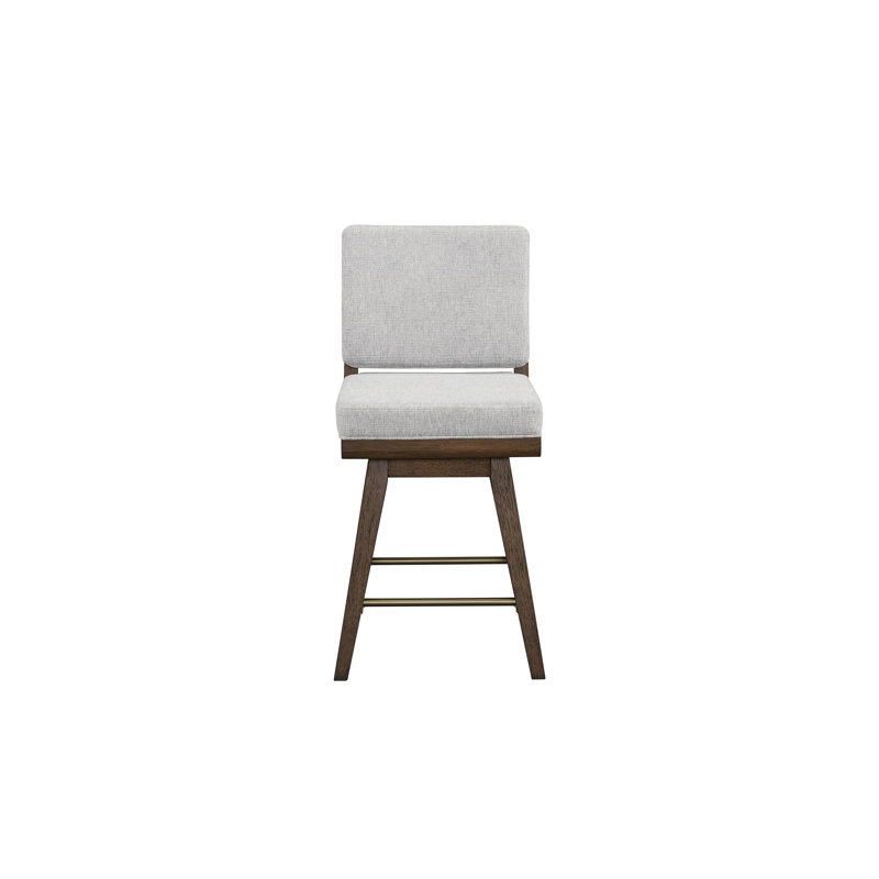 Tabouret de comptoir pivotant Latte (ensemble de 2), Marron clair
