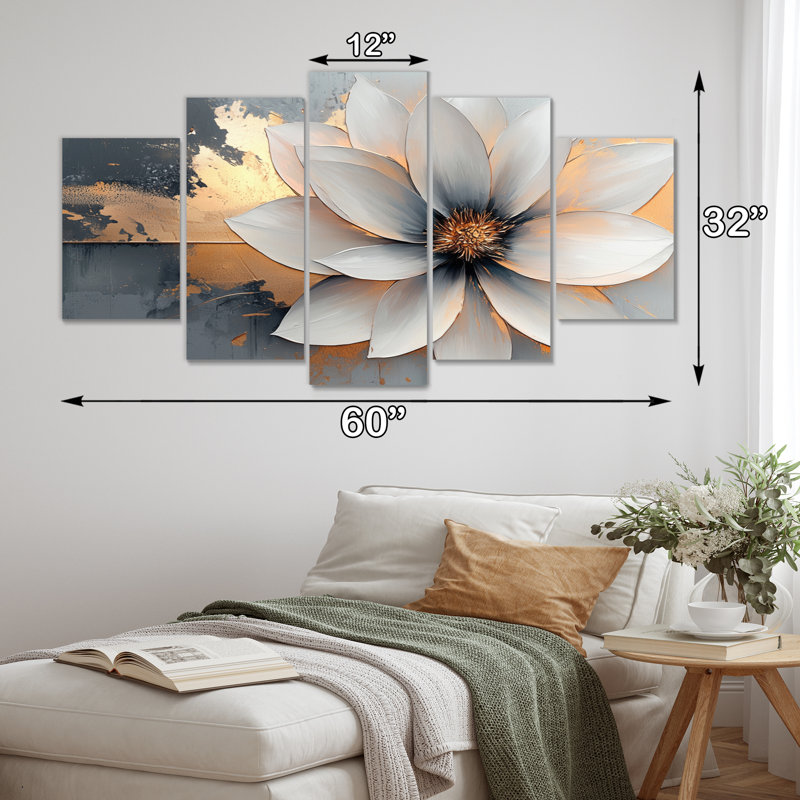 Hatfield - décoration murale de chrysanthèmes - art mural traditionnel