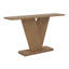 Console avec base en forme de V, tables de canapé minimalistes classiques avec placage en bois naturel pour le salon du vestibule-1178656321