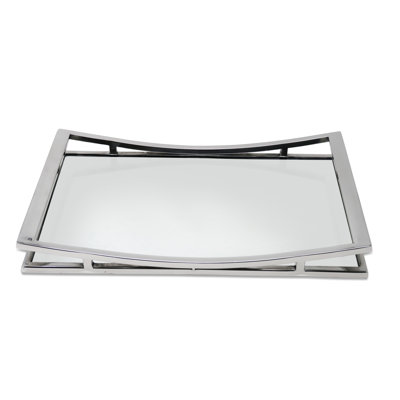 Plateau miroir rectangulaire