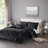 Velvet Comforter Set With Throw Pillow
