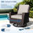 11-Person Outdoor Patio Conversation Rattan Seating Group With Beige Cushions-1955761558