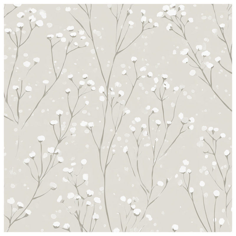 Housse de couette Floral Bedding Nature, Grand lit, Floral beige