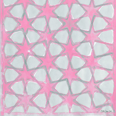 Motif rose et gris par Stellar Design Studio - impression