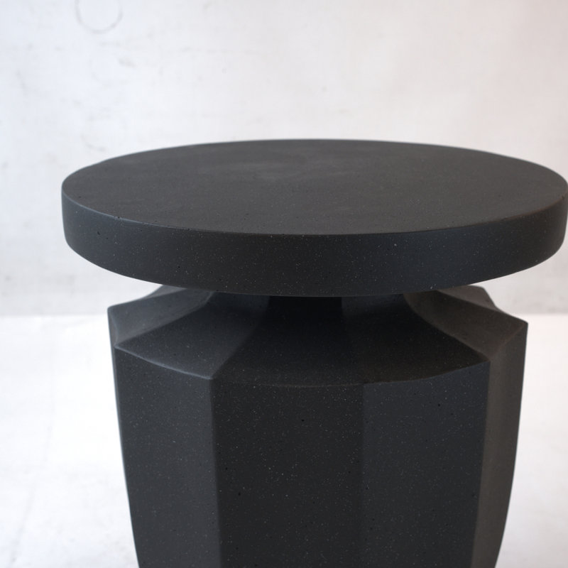 Table d'appoint Backyard, H 20,3 po, faux moderne, polyvalente - H