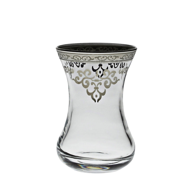 House Of Hampton Jahlyn Tea Cups with Silver Design