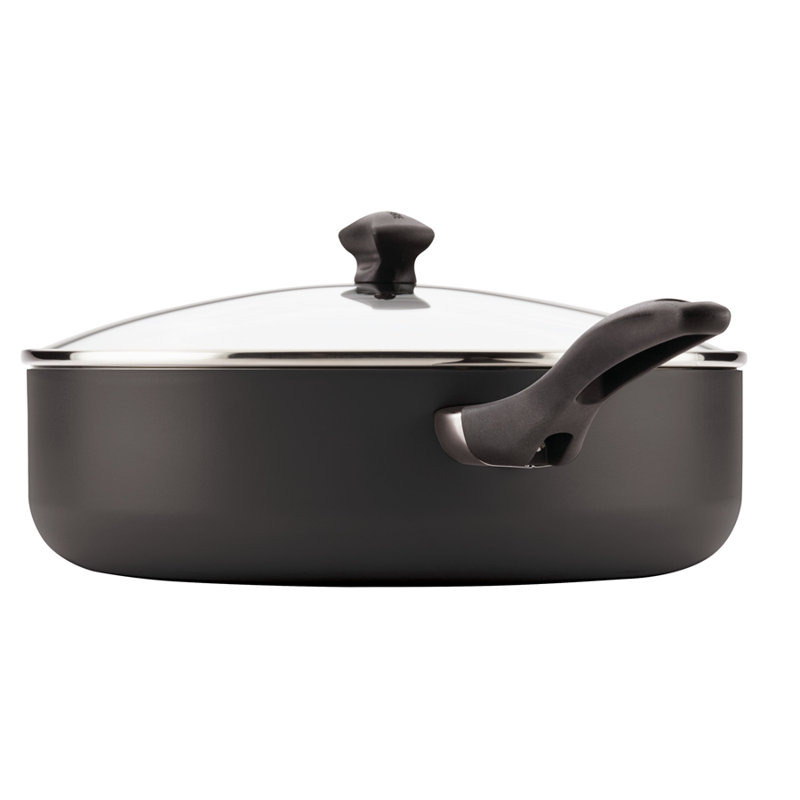 Farberware Black Nonstick Aluminum 6-Quart Jumbo Cooker with Lid