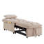 Canapé-lit simple capitonné avec dossier réglable et coussins, méridienne convertible-990280116