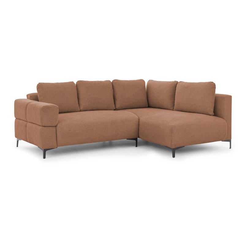 4 Seater Corner Sofa, Red, Right Hand Facing