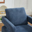 Fauteuil d'appoint pivotant revêtu de tissu bouclé-112730288