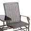 Banc oscillant avec table centrale Outsunny
