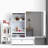 Fashion Vanity Desk With Mirror And Lights For Makeup And Chair, Vanity Mirror With Lights And Table Set With 3 Color Lighting Brightness Adjustable, 4 Drawers Color