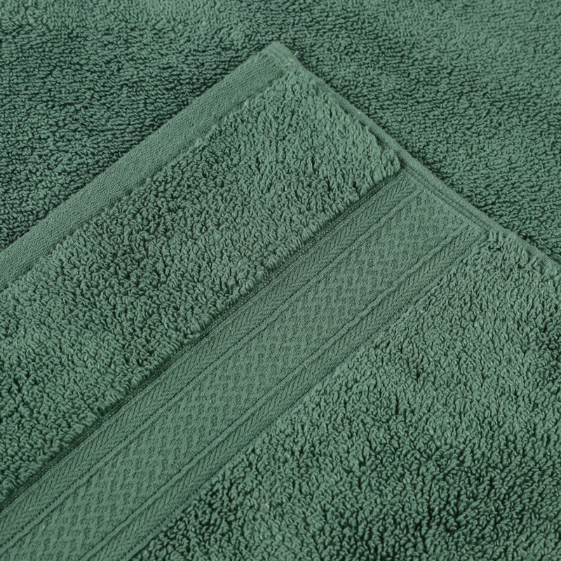 Ensemble de serviettes de bain 9 pièces Aneira, Vert forêt