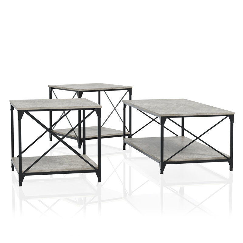 Ensemble de tables basses 3 pièces Poe