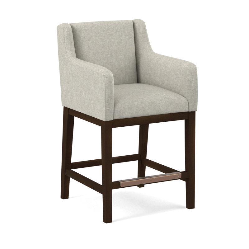 Upholstered Stool, Applause Archway Grey, Nutmeg